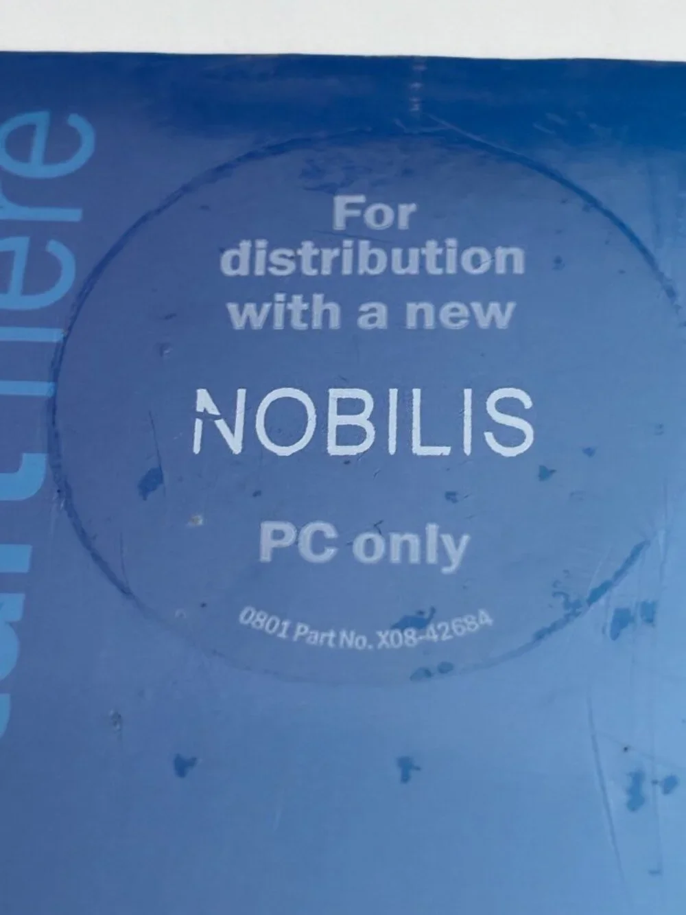 Microsoft Windows XP Professional Version 2002 System CD Nobilis Distribution On
